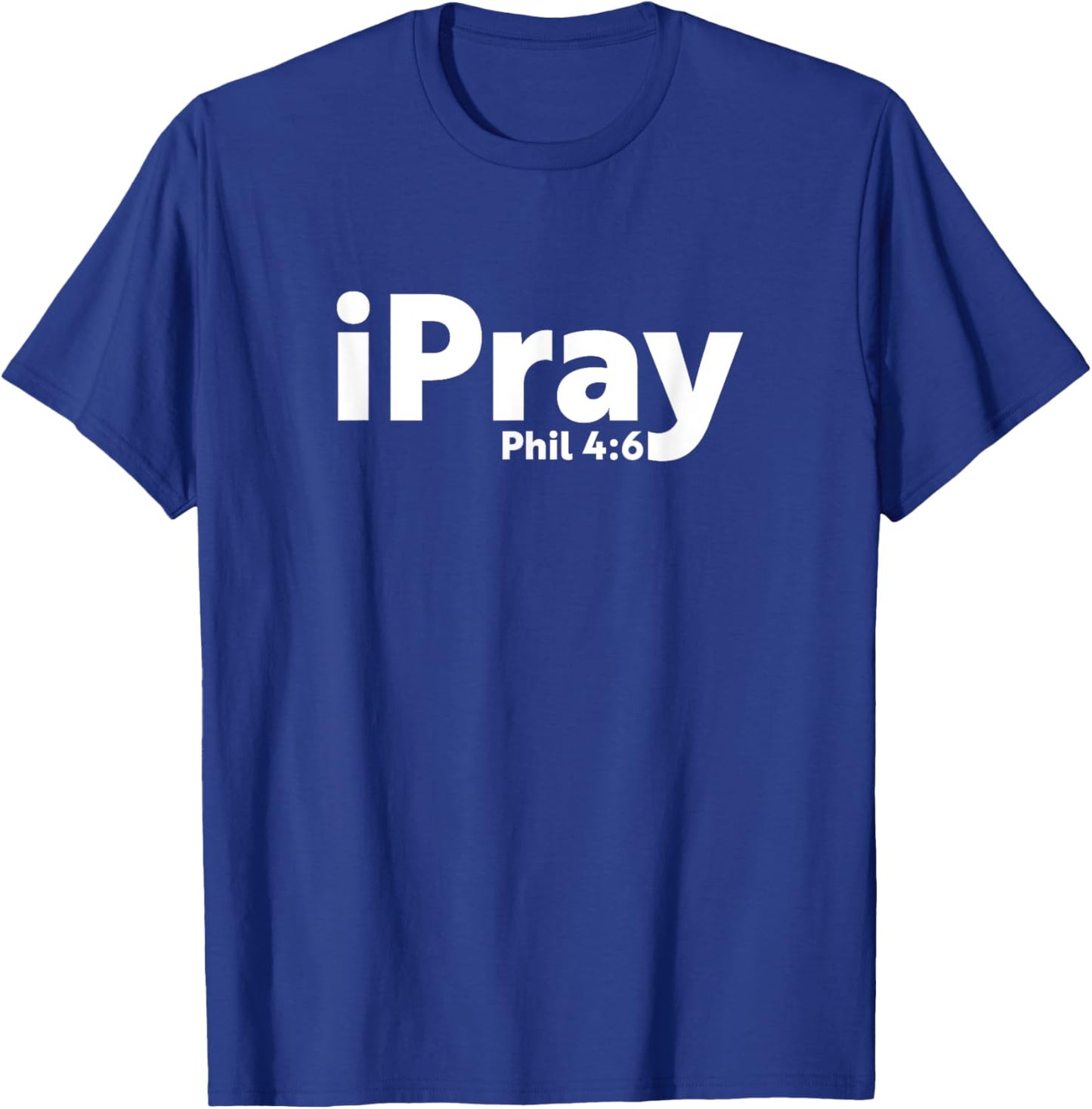 Christian Prayer iPray T shirt Gift T-Shirt - T-Shirt | Royal
