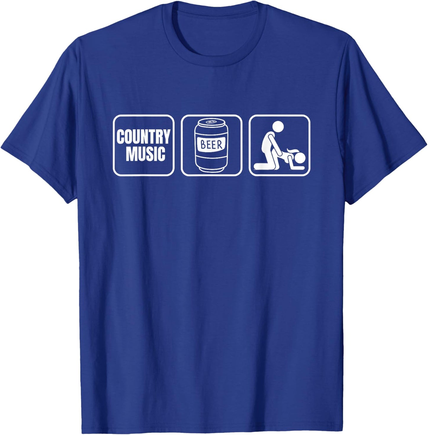 Country Music Beer Plan for the Day T-Shirt - T-Shirt | Royal