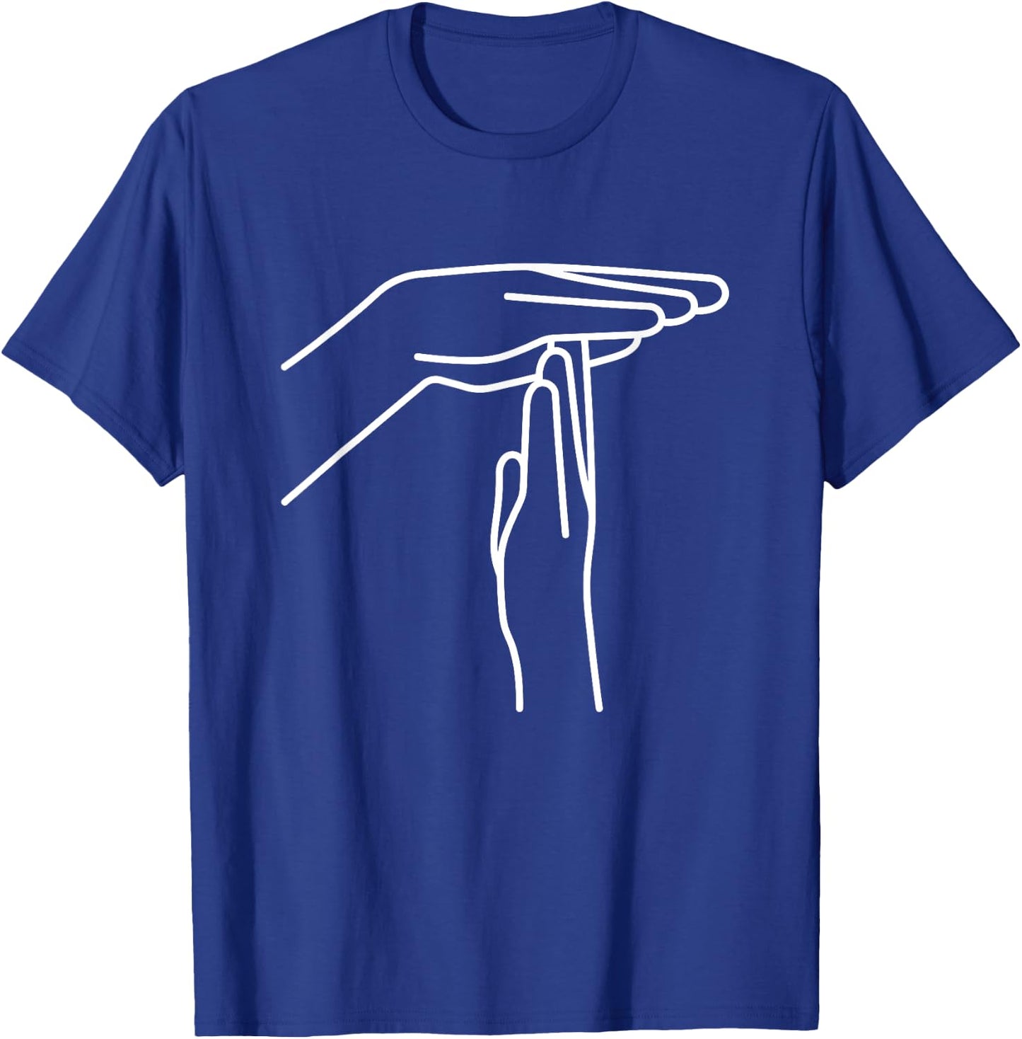 Ref Basketball Technical Foul Hand Symbol - Sign Language T-Shirt - T-Shirt | Royal