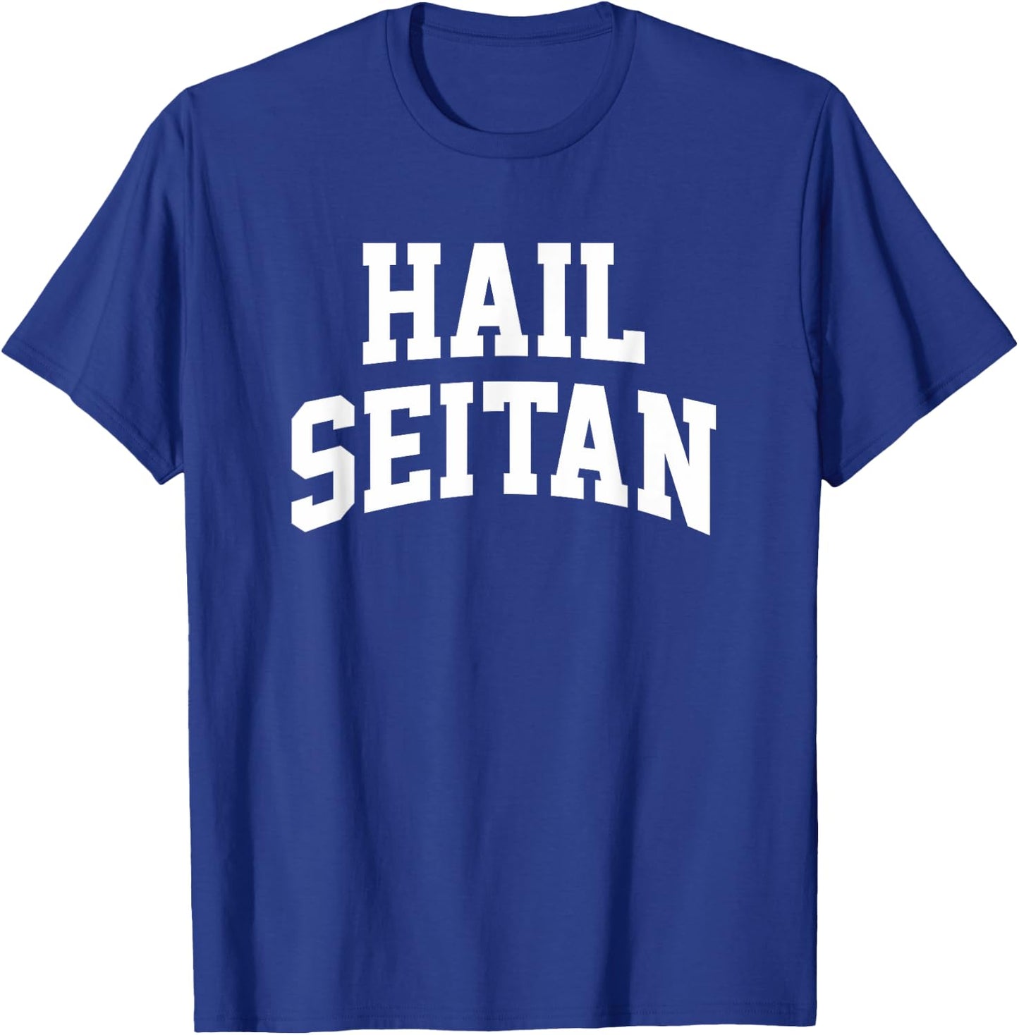 Hail Seitan Funny Vegan Saying Vegetarian Cool Slogan Graphi T-Shirt - T-Shirt | Royal