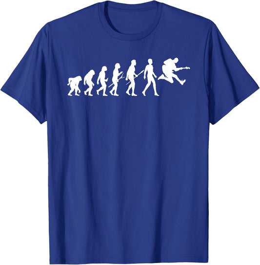 Evolution Guitar Player Guitarist Rock Musician T-Shirt - T-Shirt | Royal