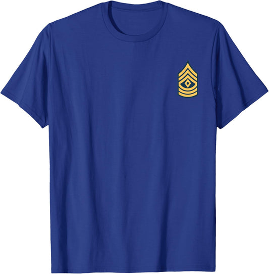 Army First Sergeant E-8 Military Rank Insignia T-Shirt - T-Shirt | Royal