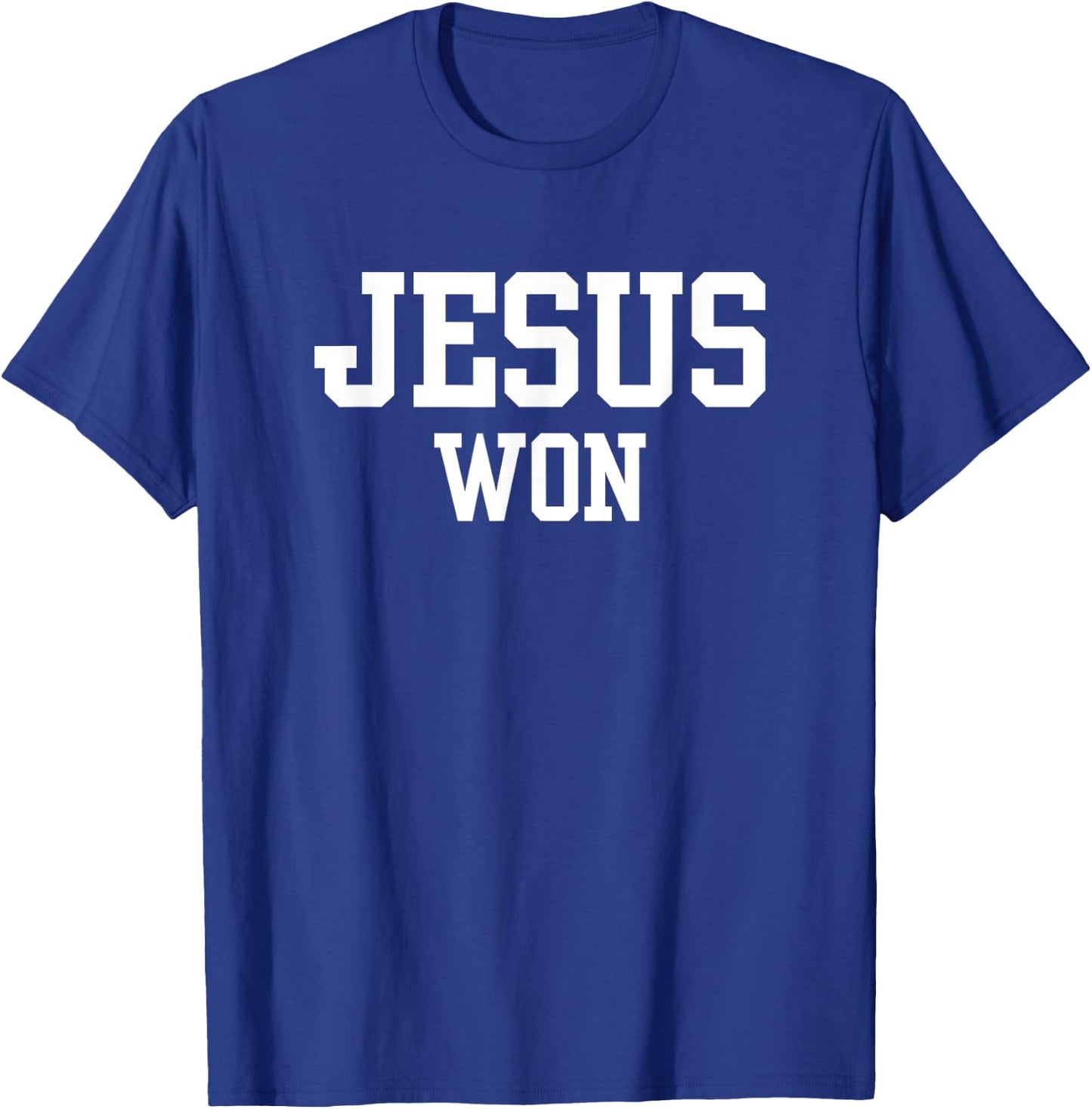 Christian, JESUS WON T-Shirt - T-Shirt | Royal