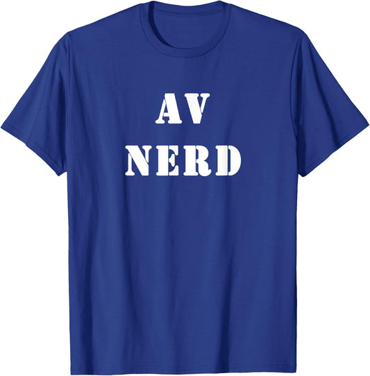AV Nerd T-Shirt - T-Shirt | Royal