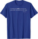 I Will Bless the LORD at All Times Bible Verse Psalm 34:1 T-Shirt - T-Shirt | Royal