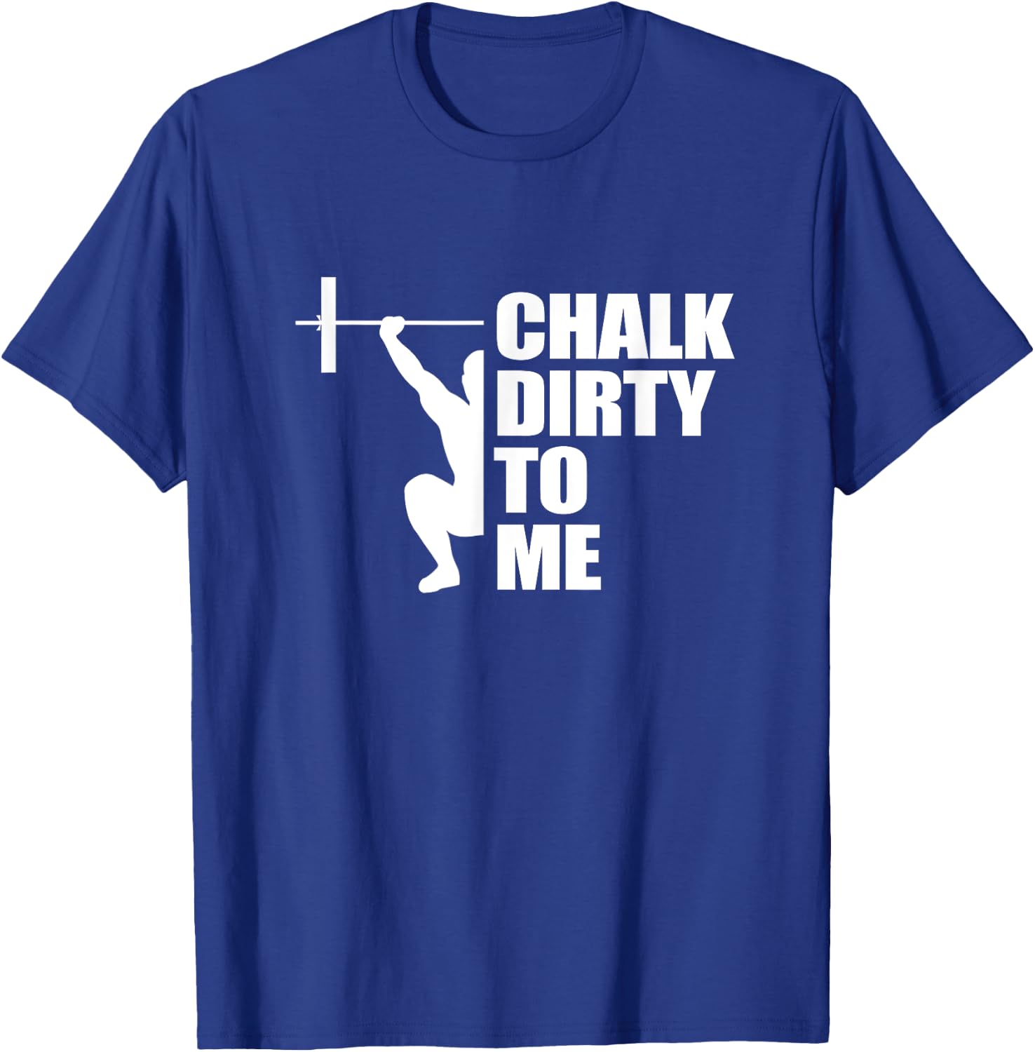 Weightlifing Barbell - Funny Workout Gym Weightlifter T-Shirt - T-Shirt | Royal