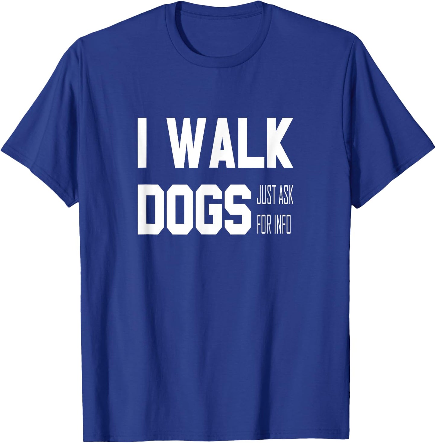 Official Dog Walker Men Women Kids T-Shirt - T-Shirt | Royal