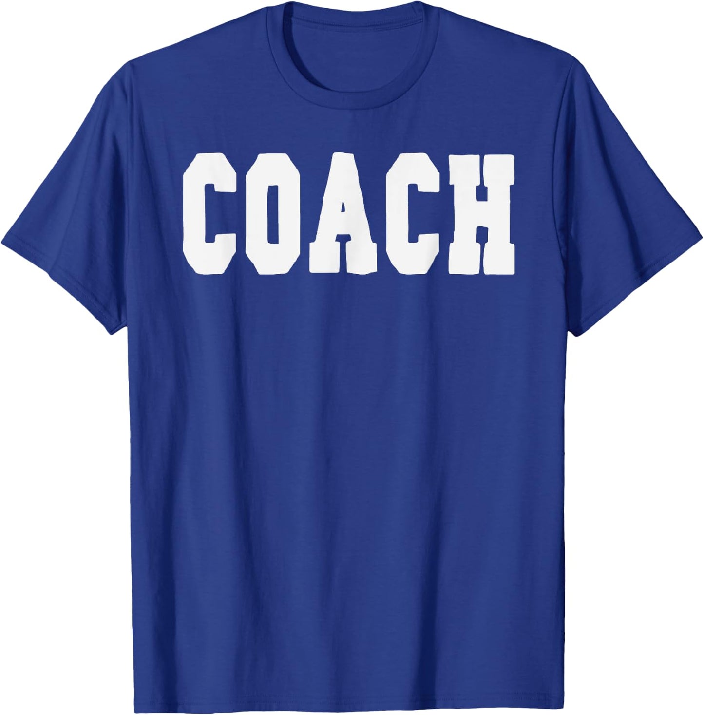 Coach Bold Lettering Halloween Costume Dress Up T-Shirt - T-Shirt | Royal