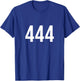 Angel Number 444 Numerology Mystical Spiritual Number T-Shirt - T-Shirt | Royal
