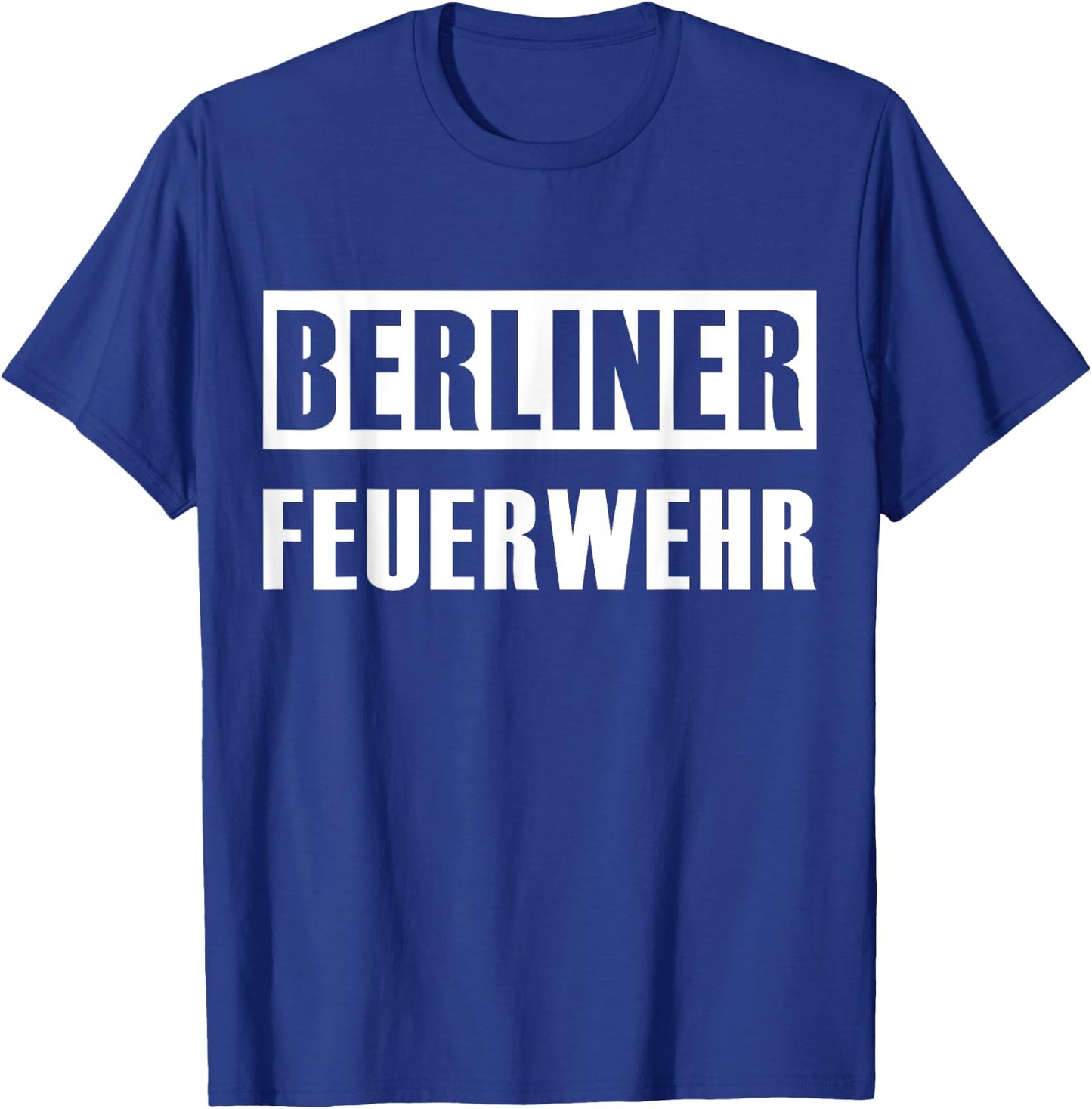 Berlin Fire Brigade Uniform Fireman T-Shirt - T-Shirt | Royal