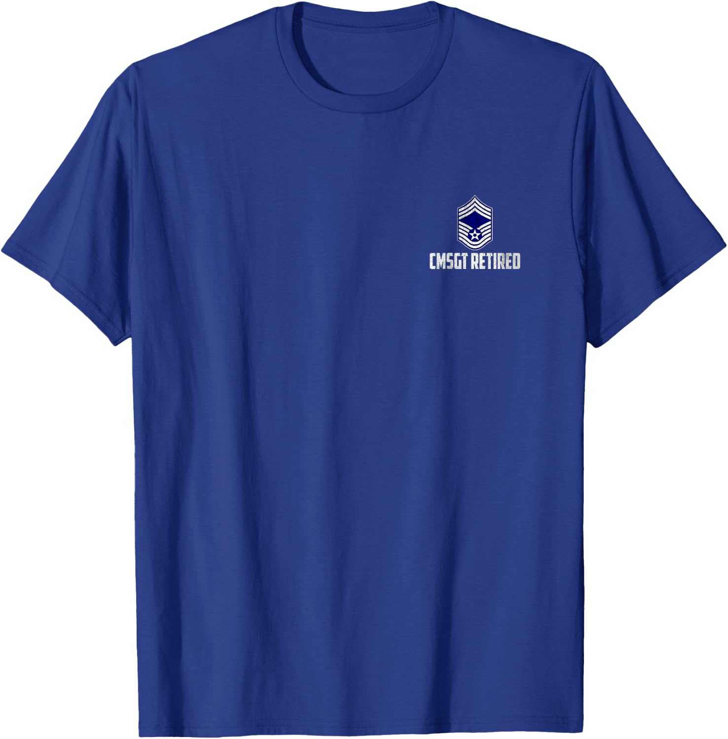 Retired E-9 Chief Master Sergeant CMSgt Rank Airman Logo T-Shirt - T-Shirt | Royal