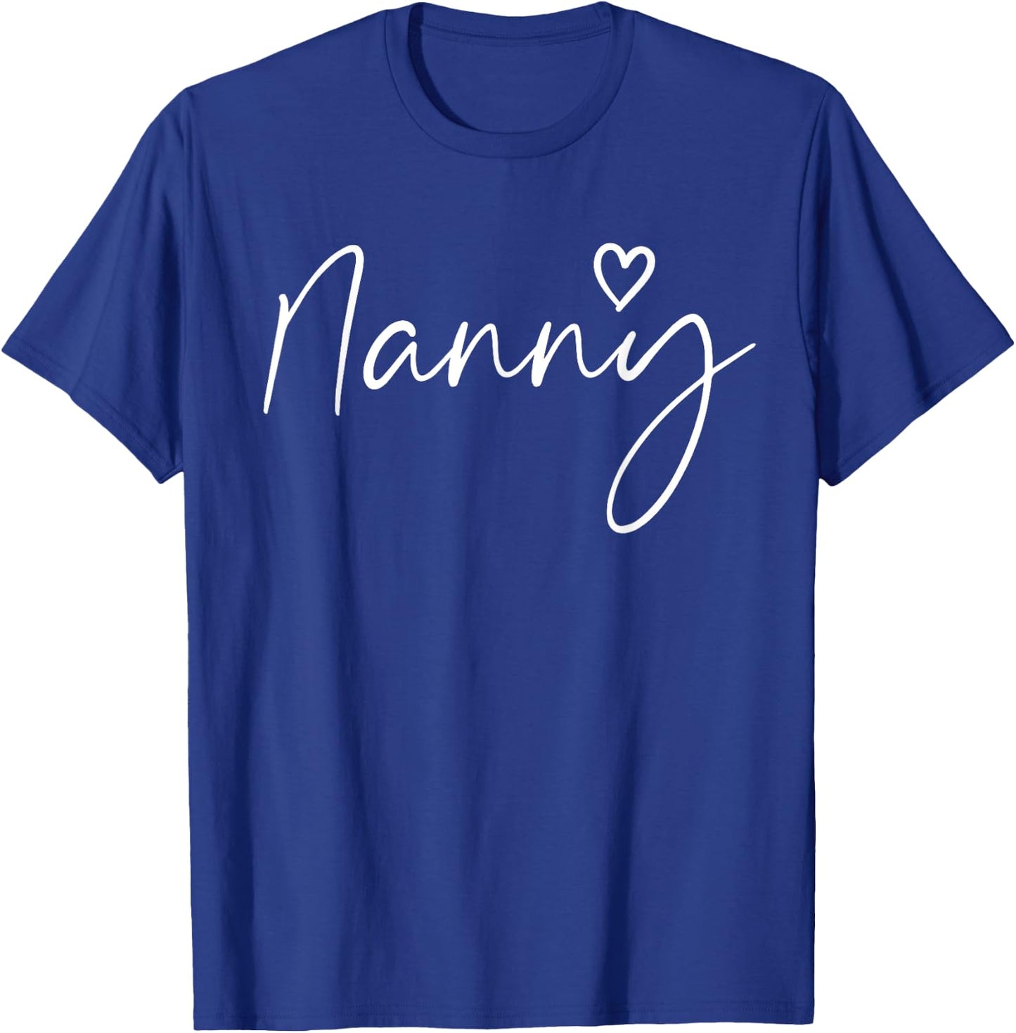 Nanny Gifts Grandma Heart Mother's Day Nanny T-Shirt - T-Shirt | Royal