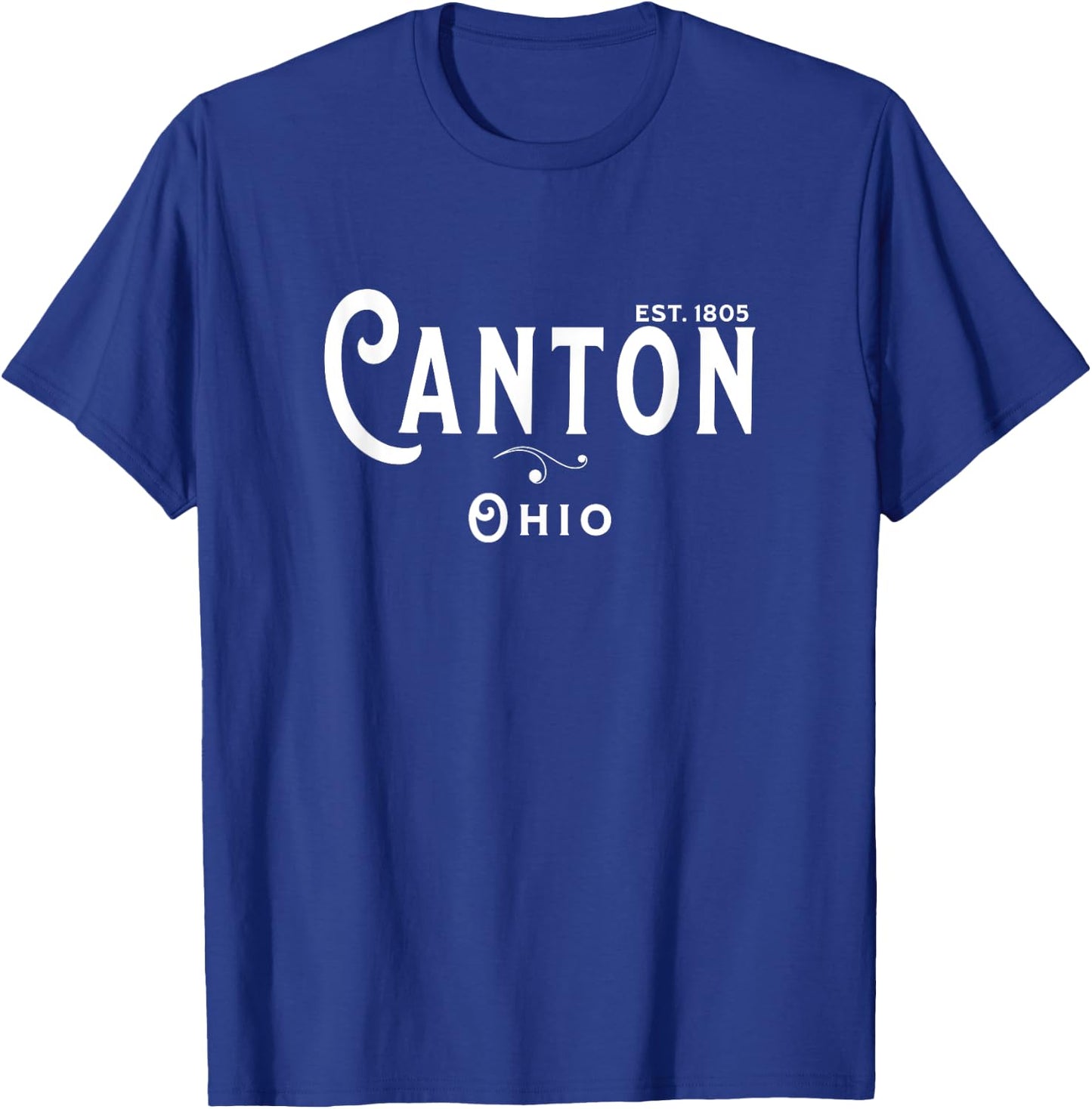 USA Vintage Merch Souvenir Visit Canton Ohio T-Shirt - T-Shirt | Royal
