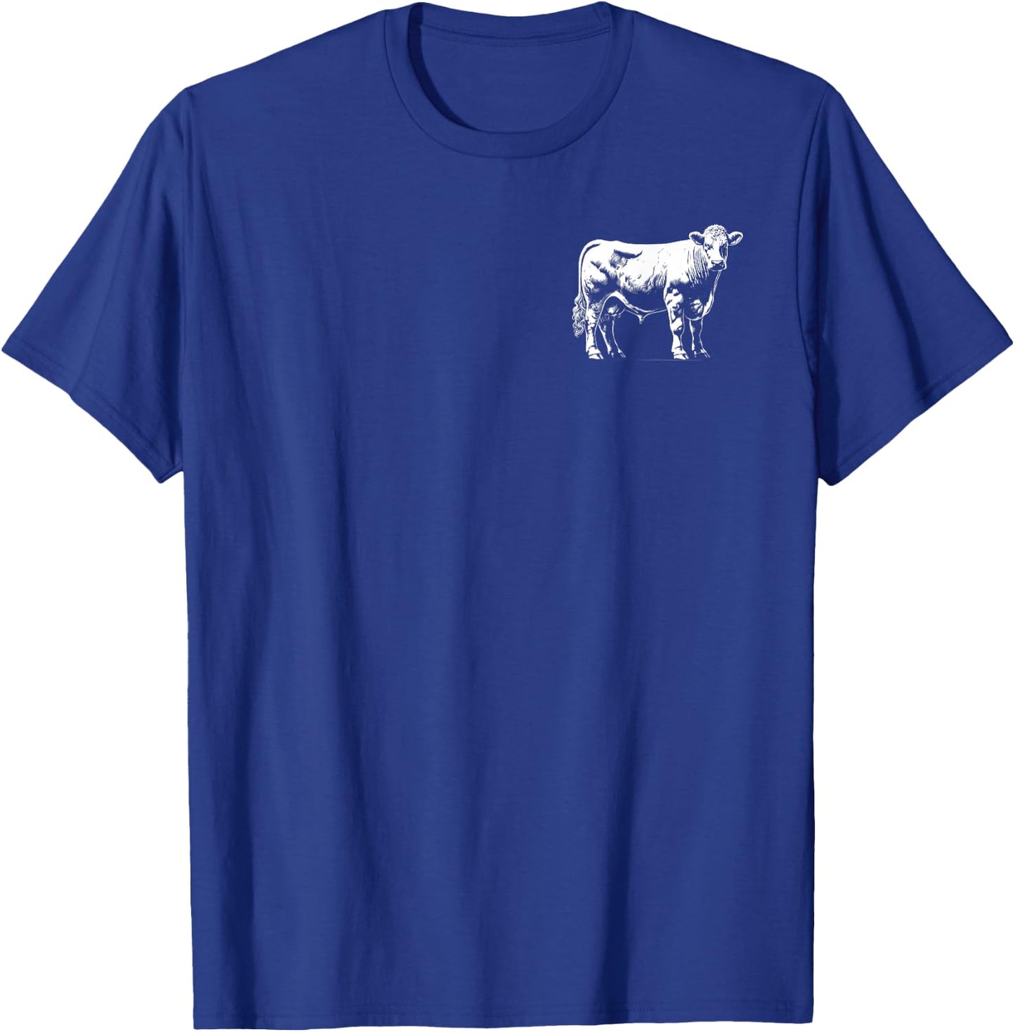 Cow Farmer Breeder - Monochromatic Murray Grey Cattle T-Shirt - T-Shirt | Royal