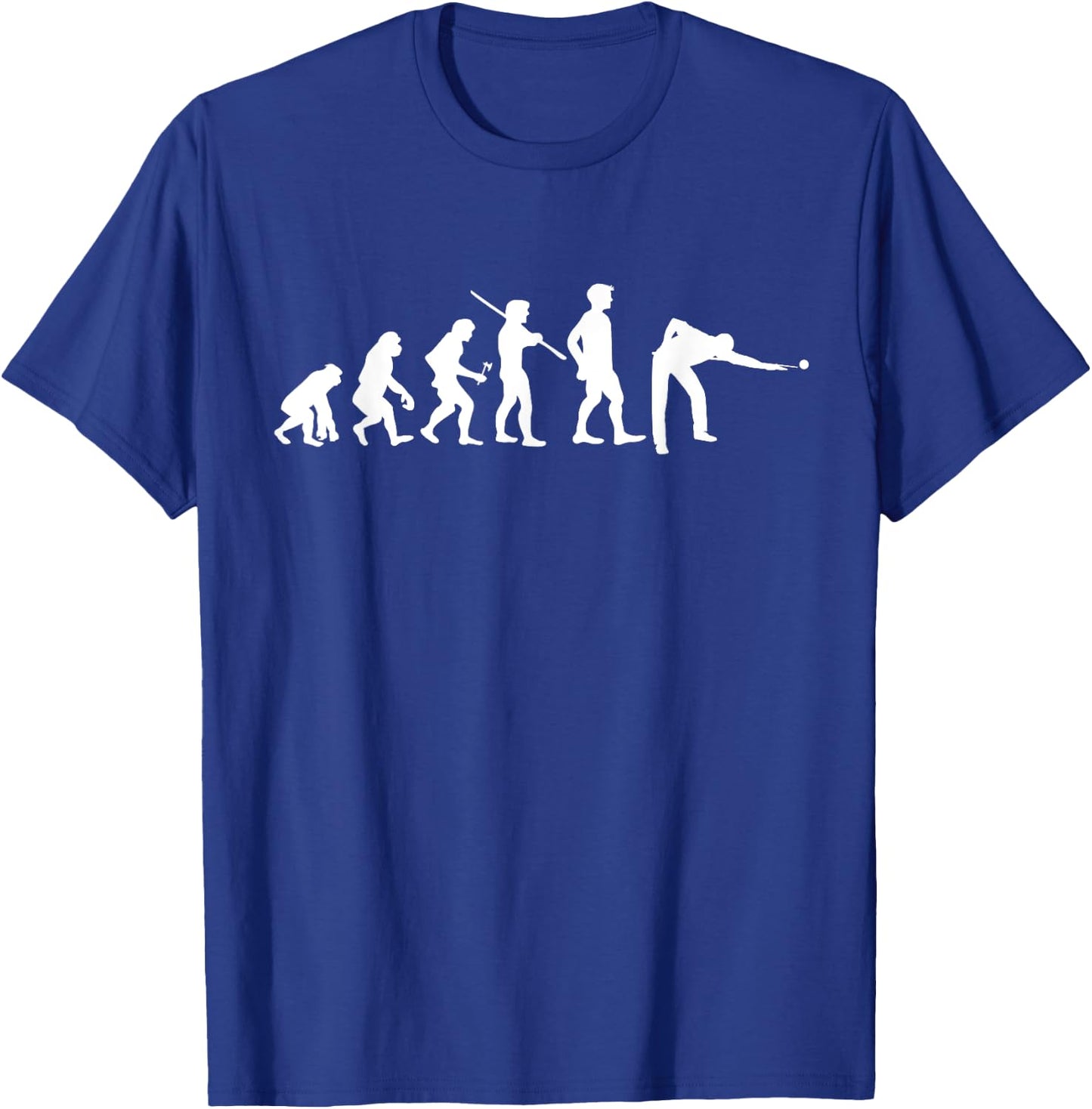 Evolution Pool Funny Pool Player Billiards Player T-Shirt - T-Shirt | Royal