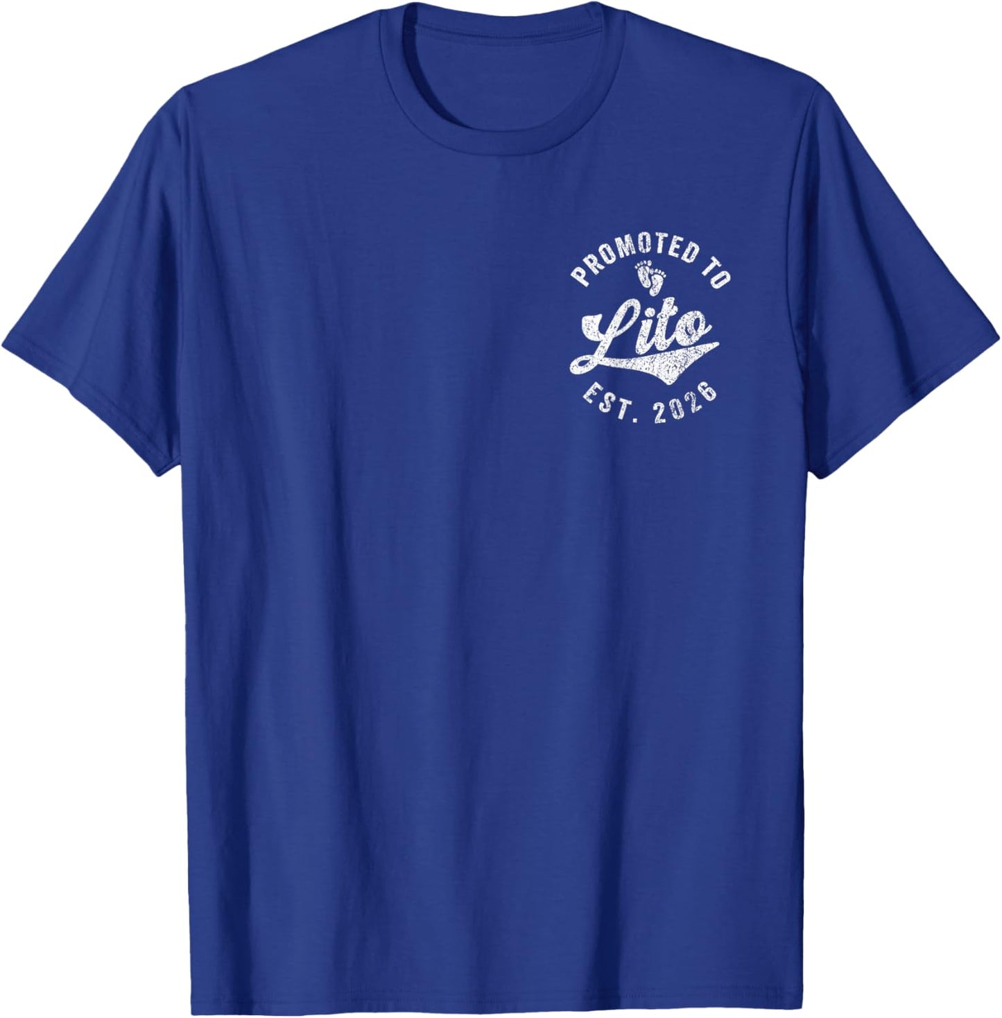 Promoted To Lito Est. 2026 Mexican Grandpa Spanish T-Shirt - T-Shirt | Royal