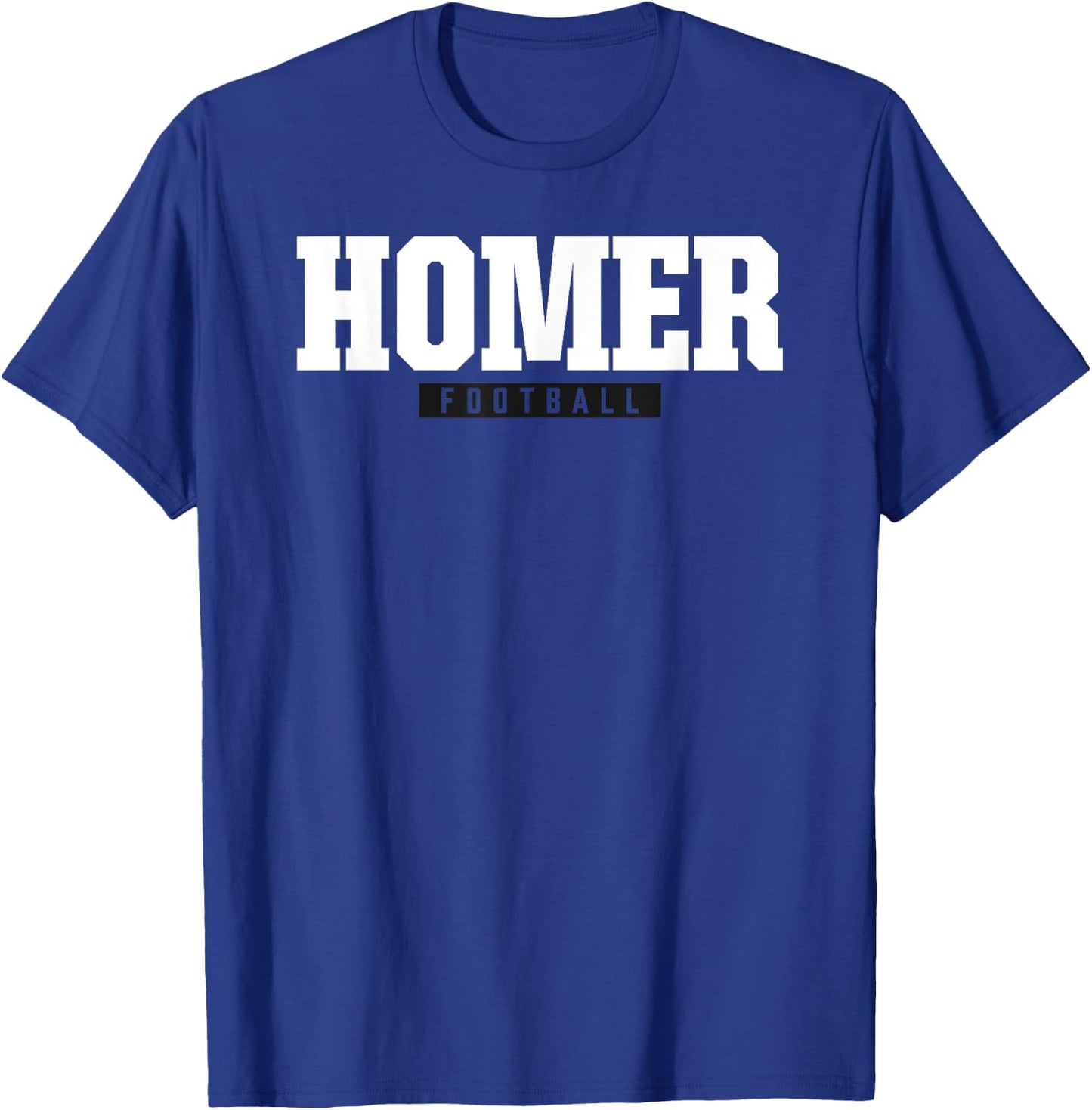 Homer High School Football HS T-Shirt - T-Shirt | Royal