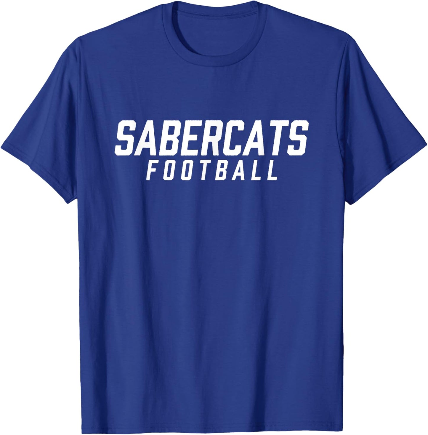 Sabercats Sabino Football Team HS T-Shirt - T-Shirt | Royal
