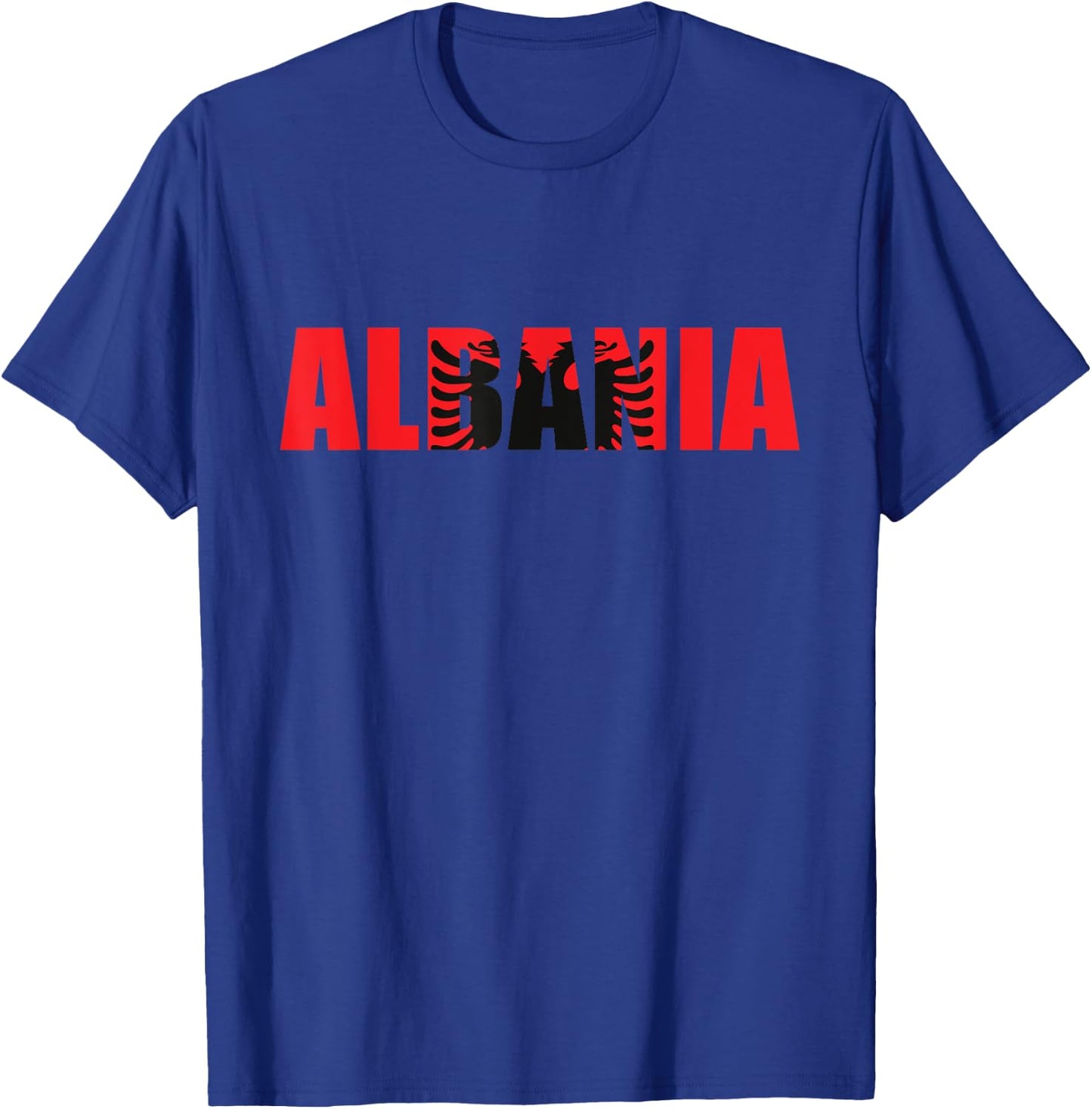 Albania Flag Design Albanian Heritage Double Headed Eagle T-Shirt - T-Shirt | Royal