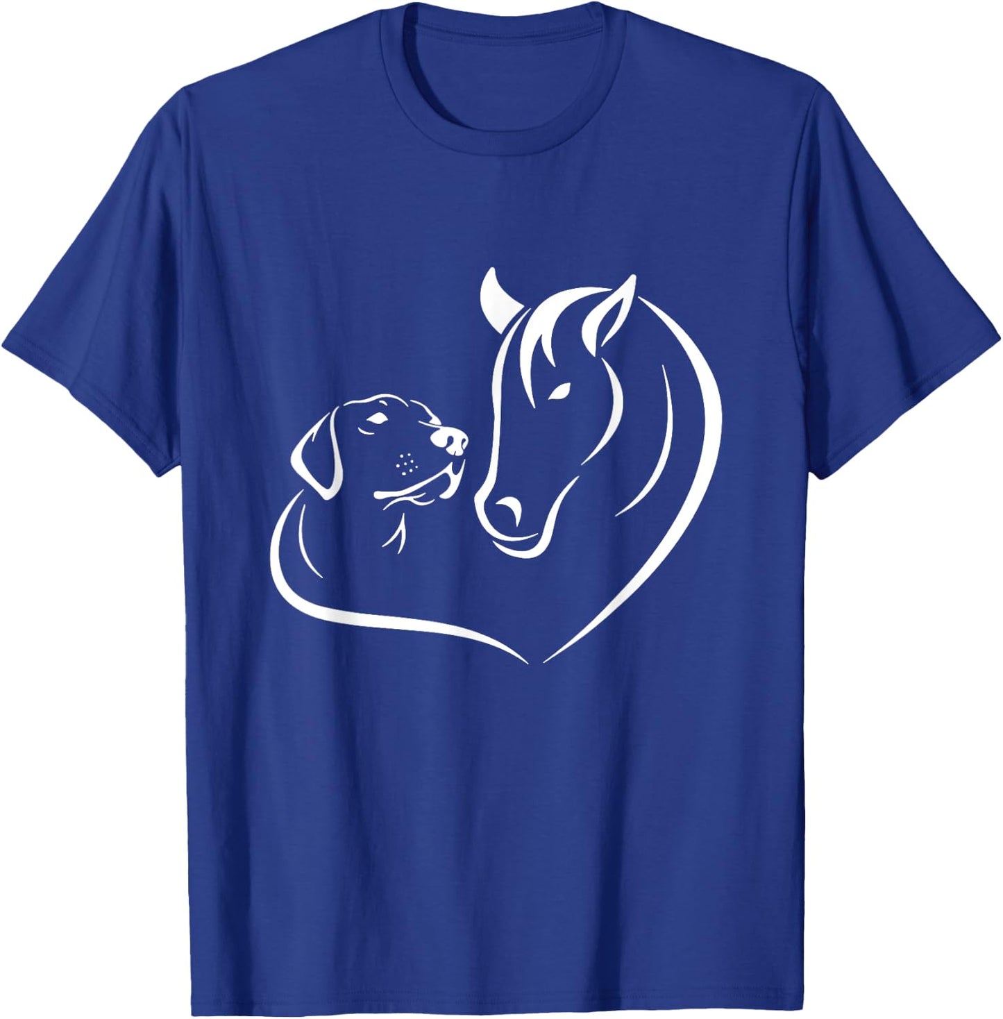 Dog Horse Lovers birthday Fantasy Dogs Funny Horses Women Girls Kids T-Shirt - T-Shirt | Royal