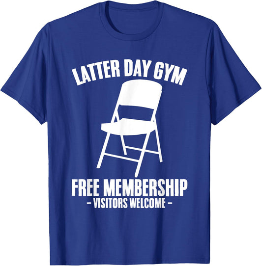 Funny Mormon Gym Missionary Sister Elders LDS Missionaries T-Shirt - T-Shirt | Royal