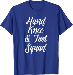 Hand Knee And Foot Squad Card Game Group T-Shirt - T-Shirt | Royal