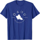 Oahu Hawaii Graphic Map Vintage Retro T T-Shirt - T-Shirt | Royal