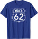 BACK PRINT RULE 62 Alcoholics AA Anonymous Living Sobriety T-Shirt - T-Shirt | Royal