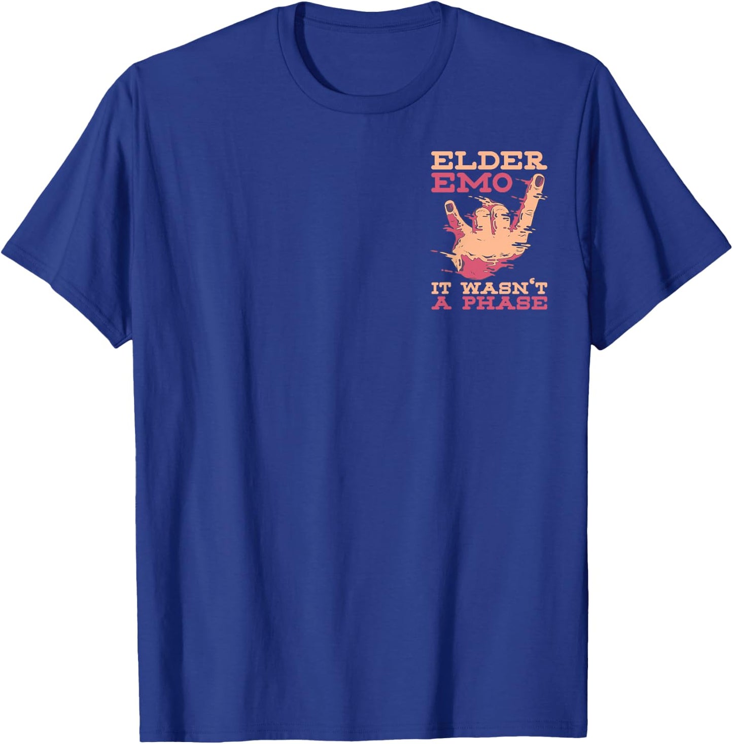 Elder Emo It Wasn't a Phase Minimalist Emo Goth T-Shirt - T-Shirt | Royal