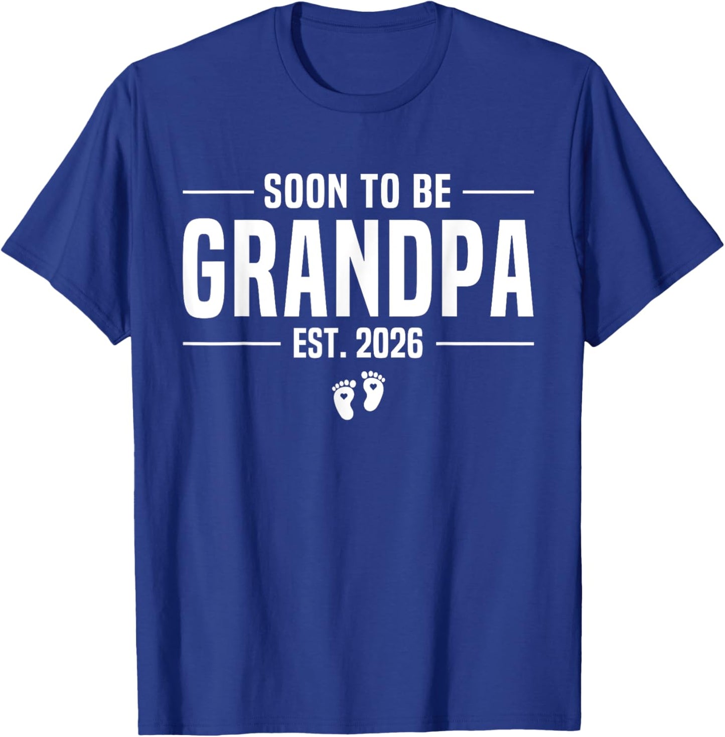 Soon to be Grandpa 2026 Loading Promoted to Grandpa 2026 T-Shirt - T-Shirt | Royal