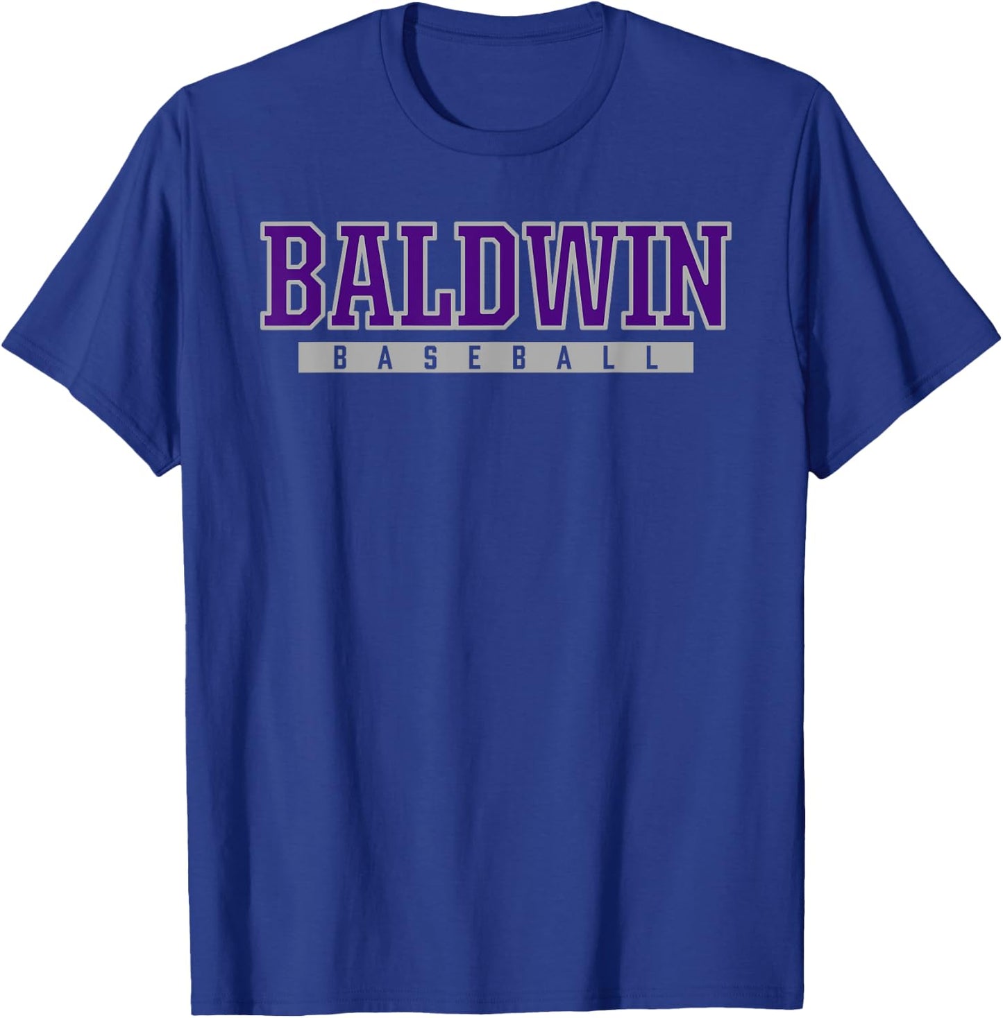 Baldwin High School Baseball T-Shirt - T-Shirt | Royal