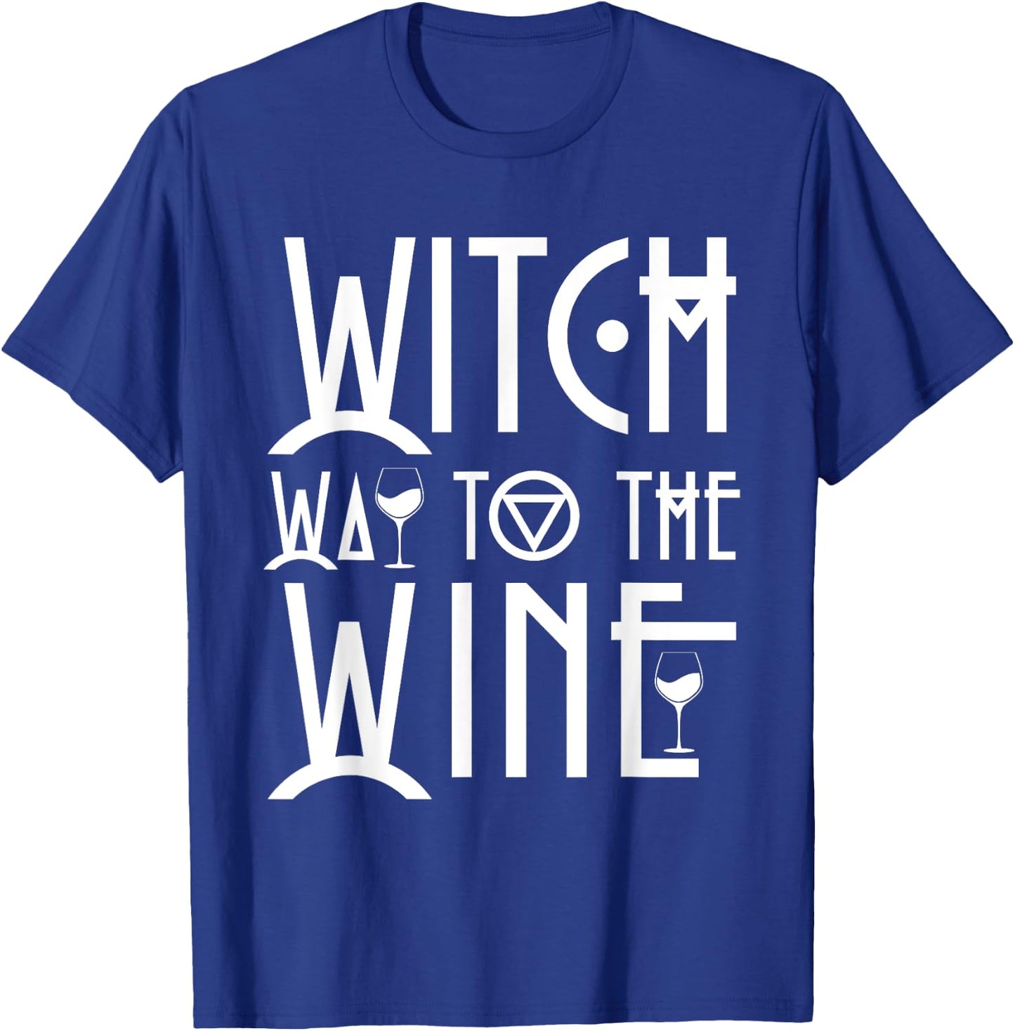 Witch Way to The Wine Halloween Party Costume T-Shirt - T-Shirt | Royal