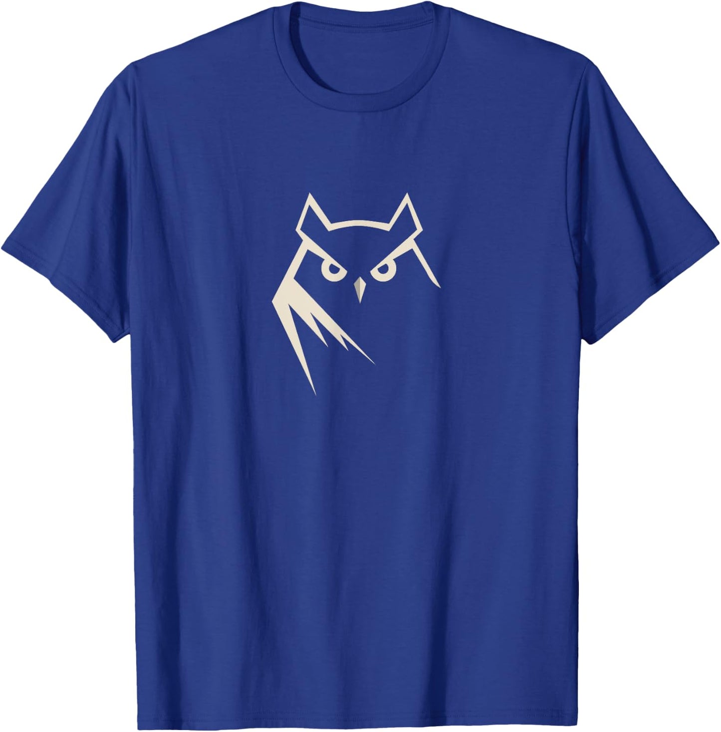 Minimal Snowy Owl Logo Style Minimalistic Abstract T-Shirt - T-Shirt | Royal