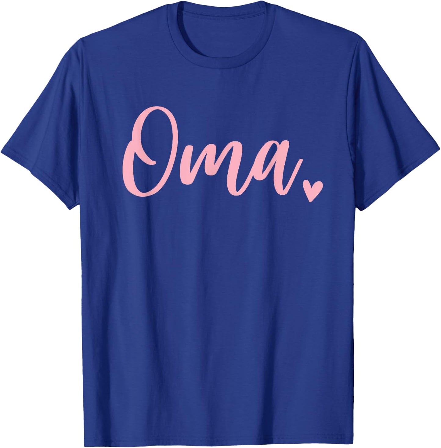 Oma Cute Heart Grandma Pink T-Shirt - T-Shirt | Royal