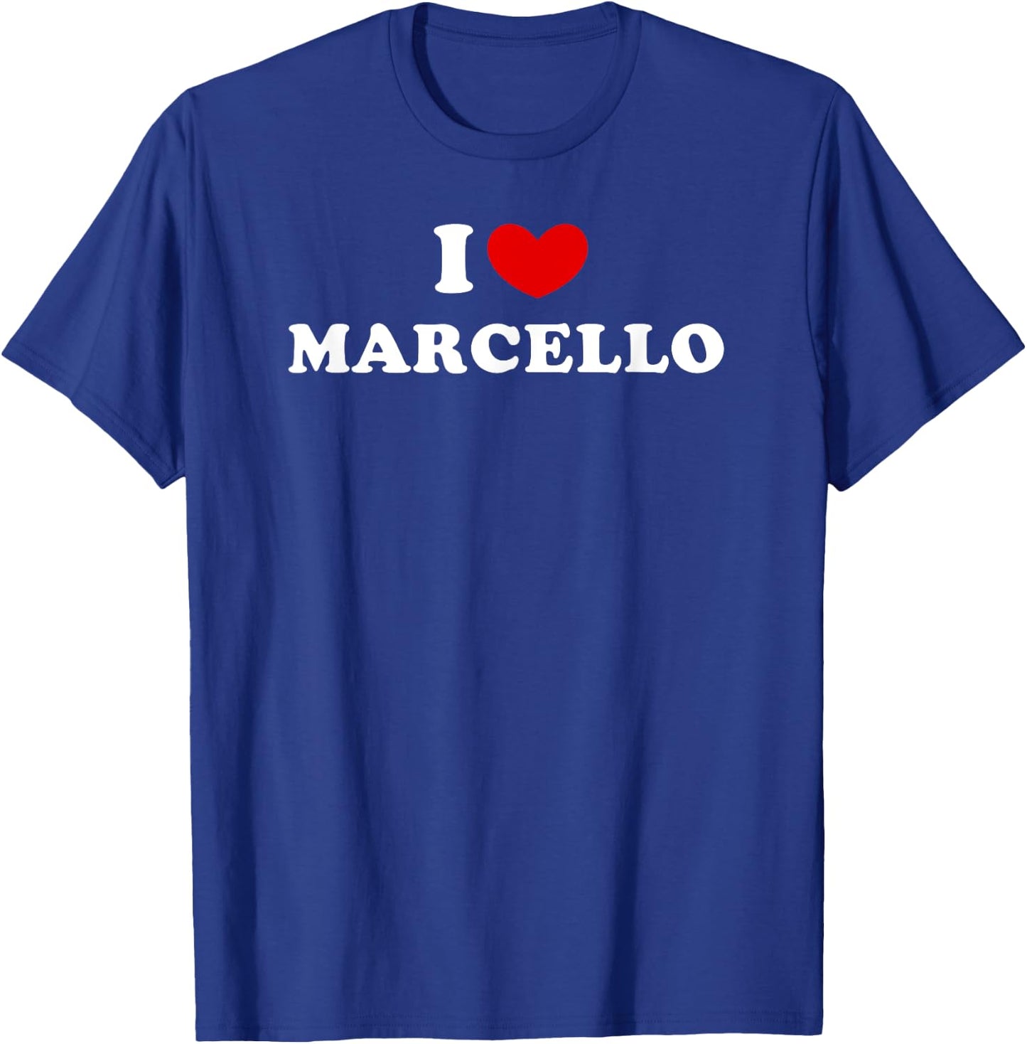 I Love Marcello, I Heart Marcello T-Shirt - T-Shirt | Royal