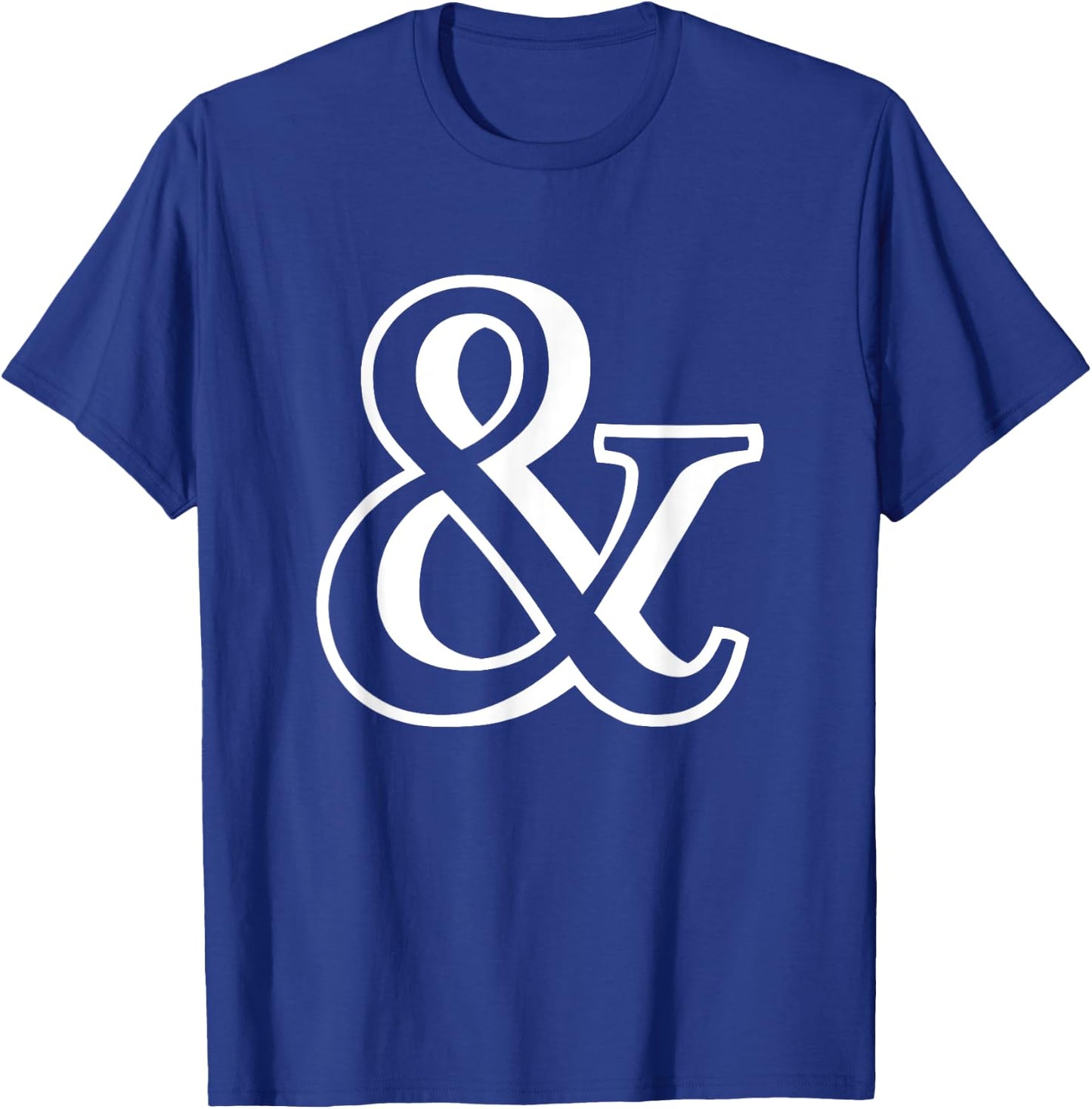 Ampersand & Character Symbol Typography Mark T-Shirt - T-Shirt | Royal