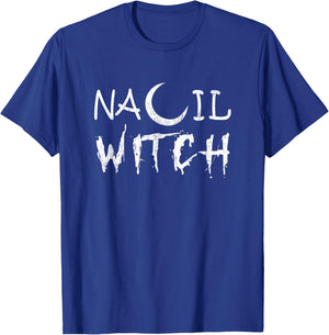 Vintage Nail Witch Nail Stylist Halloween Nail Tech T-Shirt - T-Shirt | Royal