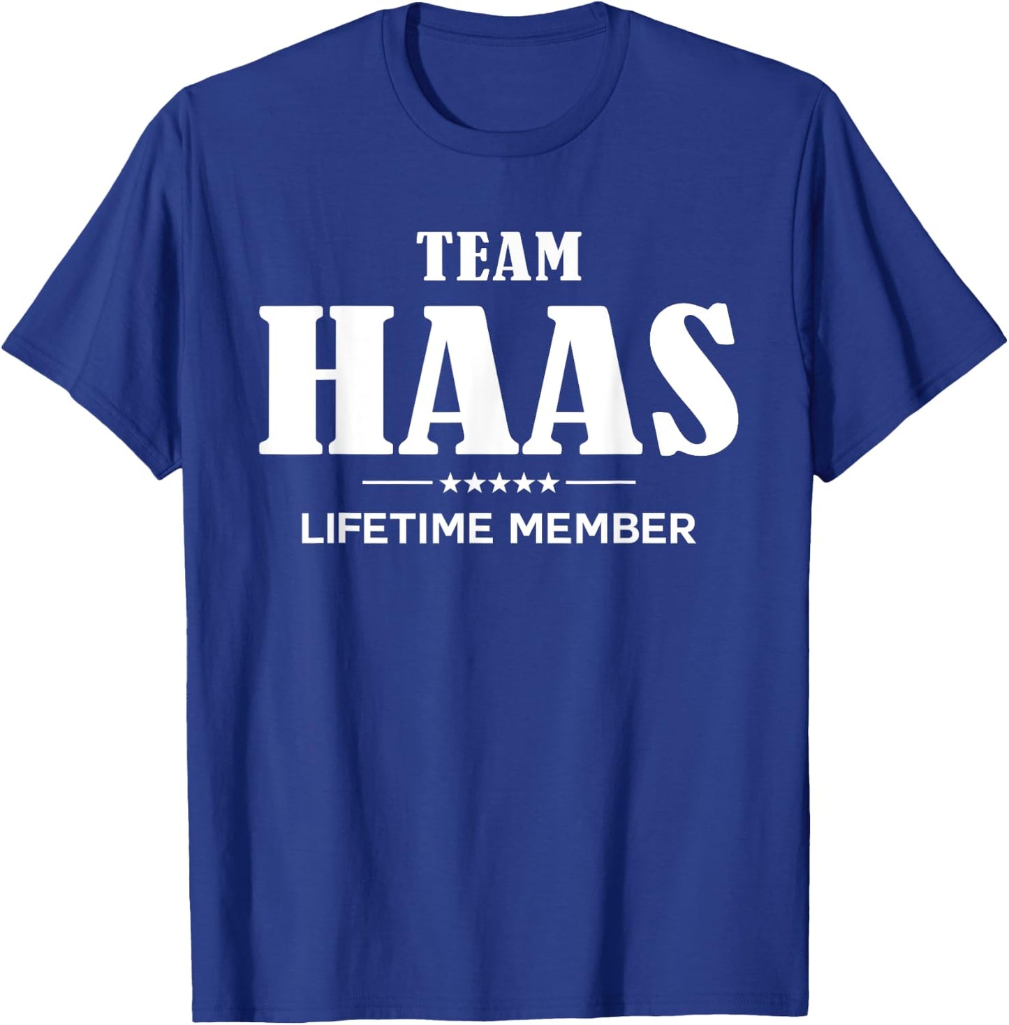 Team HAAS Lifetime Member HAAS Family T-Shirt - T-Shirt | Royal