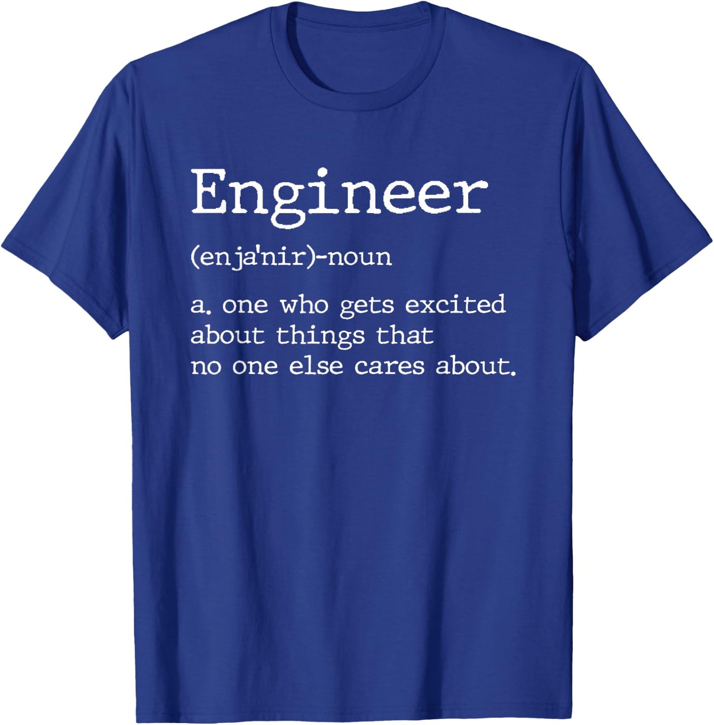 Funny Engineer Definition T-Shirt - T-Shirt | Royal