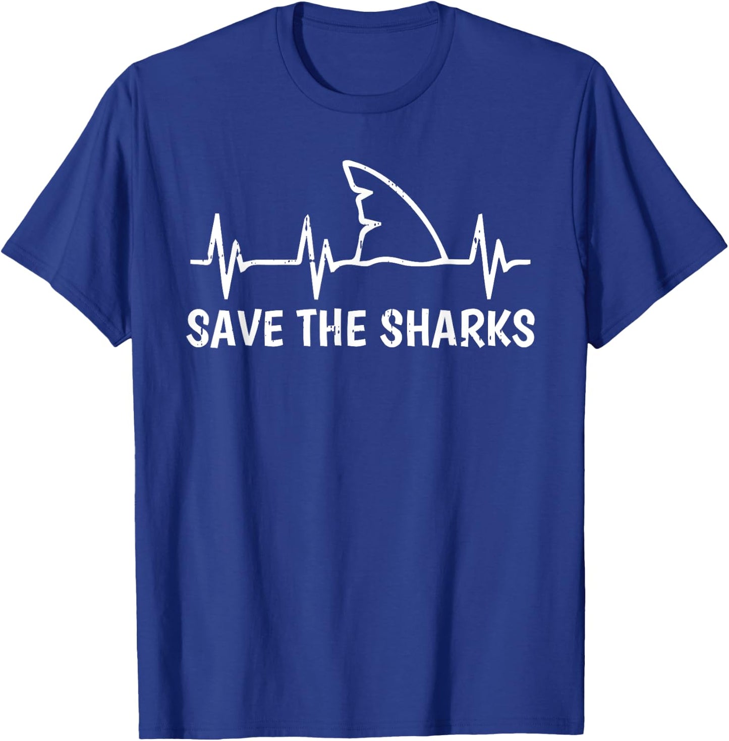 Save The Shark Ocean Sea Animal Men Women Kids T-Shirt - T-Shirt | Royal
