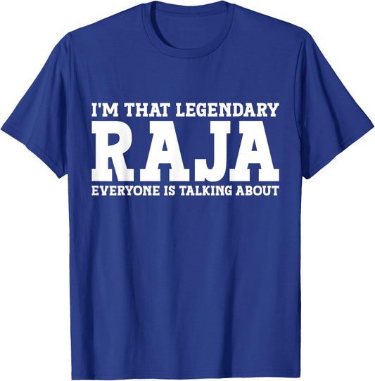 Raja Personal Name First Name Funny Raja T-Shirt - T-Shirt | Royal