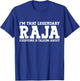 Raja Personal Name First Name Funny Raja T-Shirt - T-Shirt | Royal