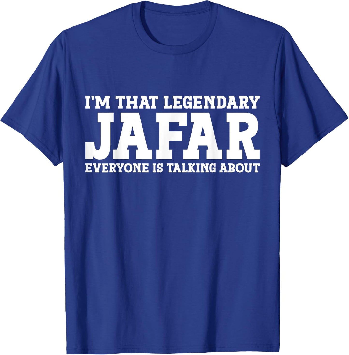 Jafar Personal Name First Name Funny Jafar , Small, Black T-Shirt - T-Shirt | Royal