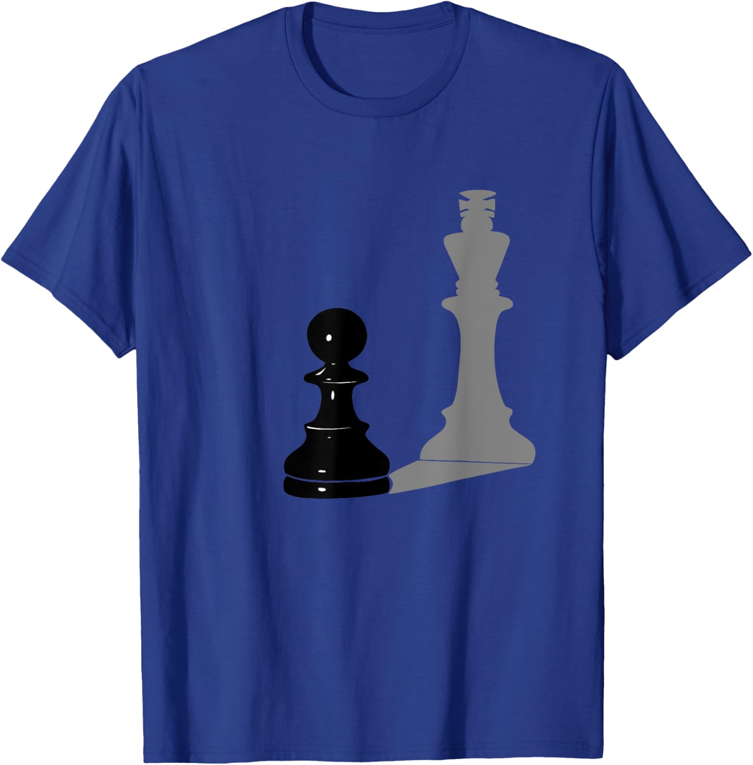 Chess Pawn with King Shadow T-Shirt - T-Shirt | Royal