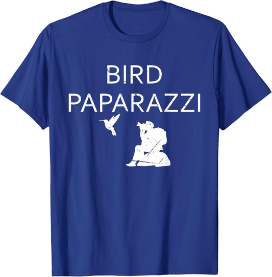 Bird Paparazzi | Bird Photography Camera | Bird Watcher T-Shirt - T-Shirt | Royal