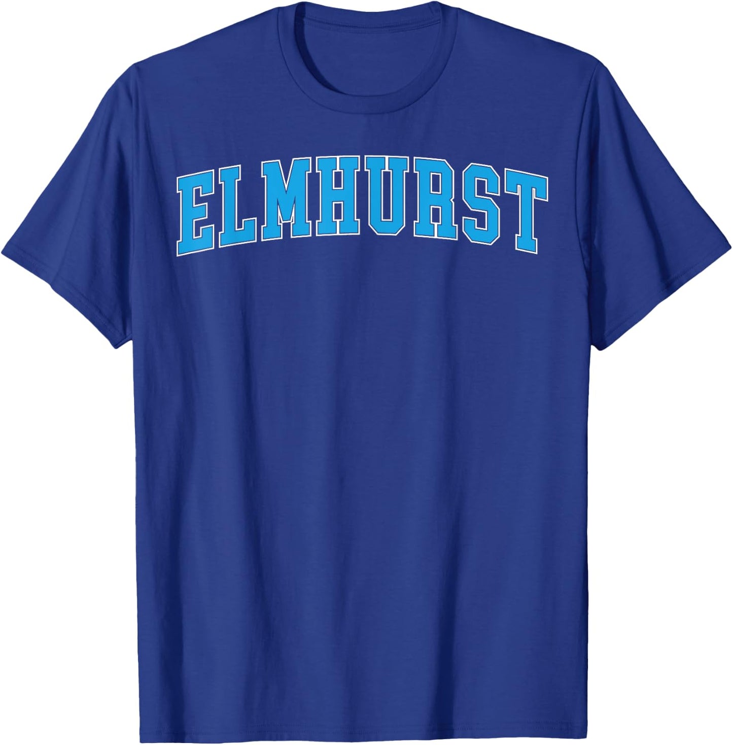 Retro Personalized Elmhurst Name Arch Retro Men Women T-Shirt - T-Shirt | Royal