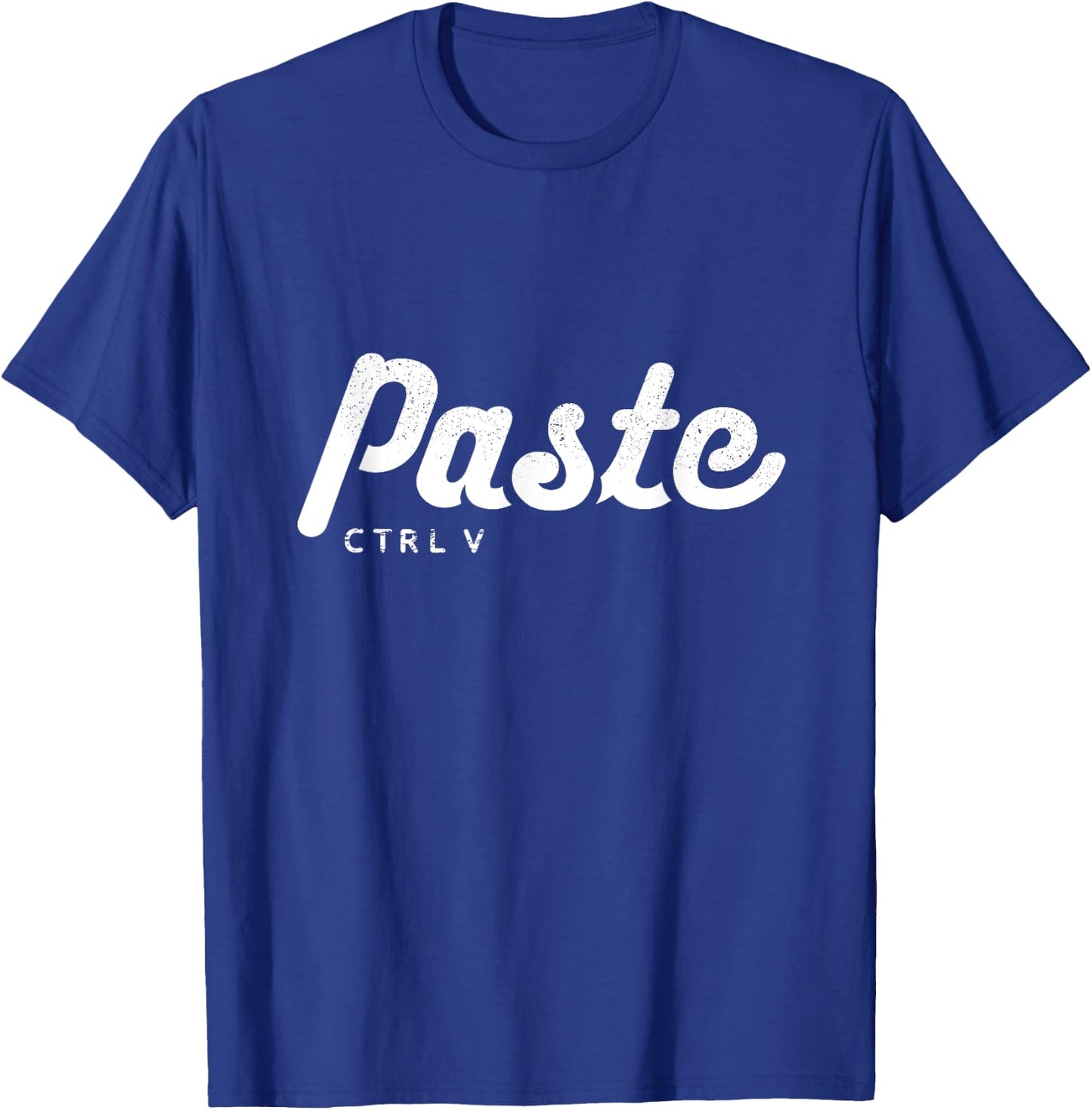 Matching Retro Copy Paste Shirts, Ctrl V: Father's Day Gift T-Shirt - T-Shirt | Royal