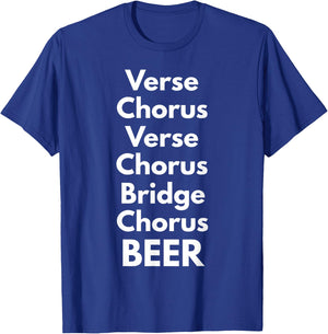 Verse Chorus Bridge Beer T-Shirt - T-Shirt | Royal