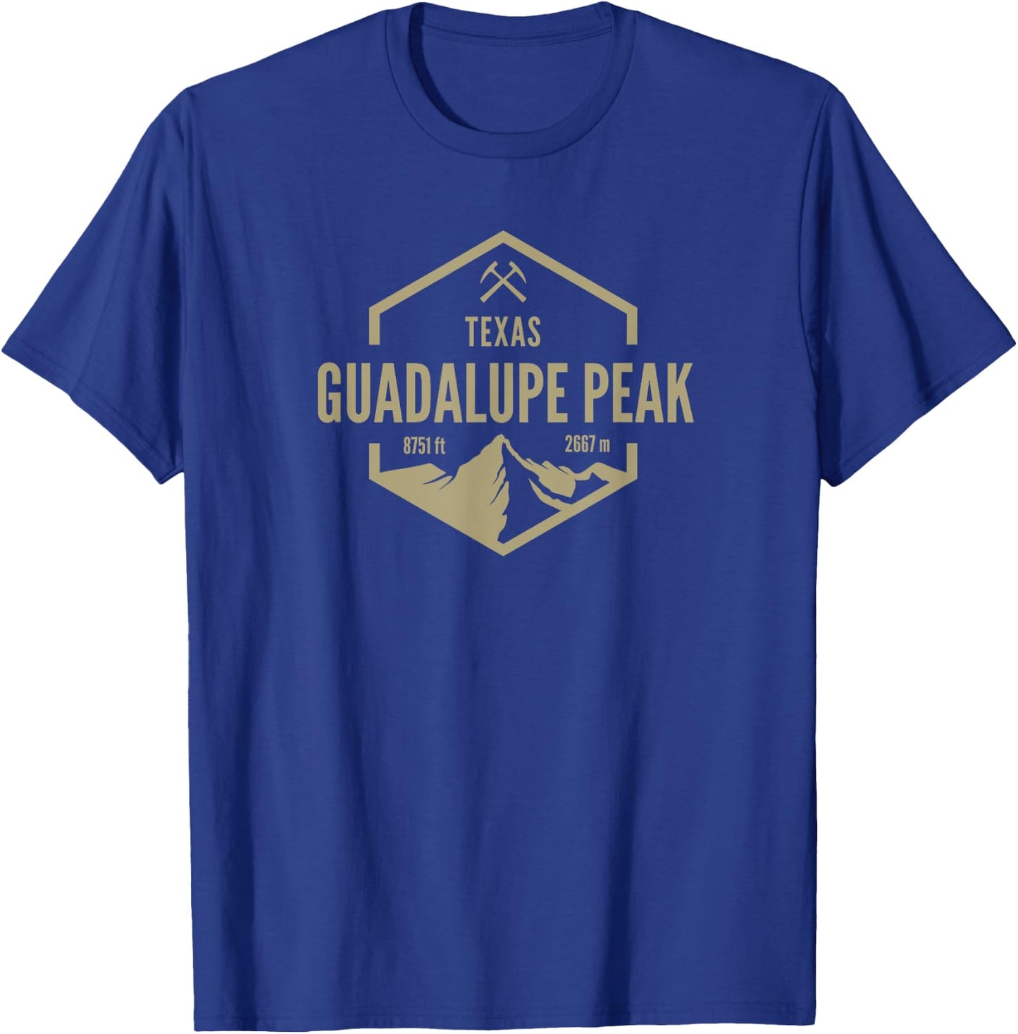 Guadalupe Peak Texas T-Shirt - T-Shirt | Royal