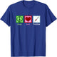 Peace Love Vaccines Pro Vaccination T-Shirt - T-Shirt | Royal